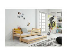 JUSTyou Kera con cama supletoria Cama Roble Grafito