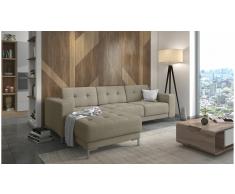 JUSTyou Tiril Sofá esquinero Gris Velour