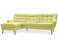 JUSTyou Genise Sofá esquinero Estructura Amarillo