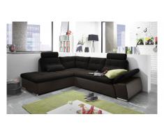 JUSTyou Missouri Sofá esquinero Marrón