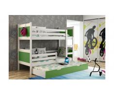 JUSTyou Leon Litera Blanco Verde 80x160 cm