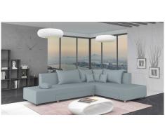 JUSTyou Livia Sofá esquina Azul Tejido estructurado