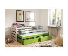 JUSTyou KOBI III Cama nido juvenil Blanco Verde