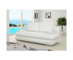 JUSTyou Milo Sofá Cama Piel sintética Blanco
