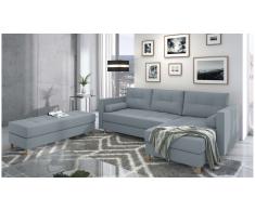 JUSTyou Kaito Sofa esquinero Azul Tejido estructurado