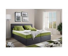 JUSTyou Frankfort Cama Box Spring 160x200 Negro Verde