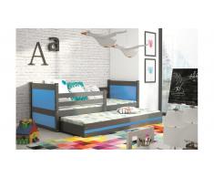 JUSTyou Lora con cama supletoria Cama Grafito Azul