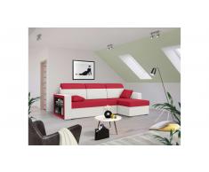 JUSTyou Emory Sofa esquinero Blanco Rojo