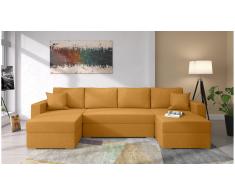JUSTyou Savio Sofa Amarillo Tejido estructurado