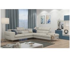 JUSTyou Diogo Sofá esquina Beige Velour