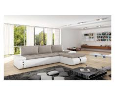 JUSTyou FADO MINI Sofá esquinero Blanco Beige