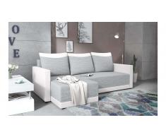 JUSTyou Tanita Sofa esquinero Gris Cuero sintetico