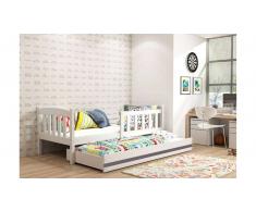 JUSTyou Frank con cama supletoria Cama Blanco Grafito