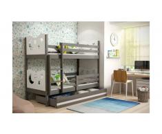 JUSTyou Ola Litera Grafito Blanco