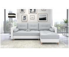JUSTyou Nana Sofa esquinero Gris Cuero sintetico