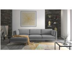 JUSTyou Siri Sofá esquinero Gris Tejido estructurado