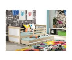 JUSTyou Lora con cama supletoria Cama Pino Blanco