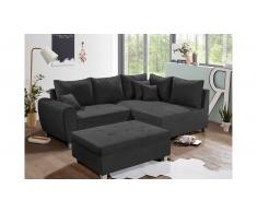 JUSTyou Des Moines Sofa esquinero Negro