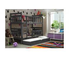 JUSTyou Tom Litera Grafito 80x160 cm