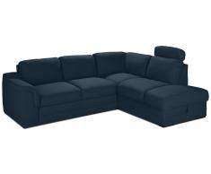 JUSTyou Alix Sofá esquinero Estructura Azul sin