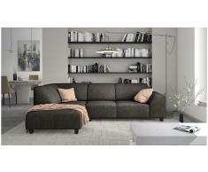 JUSTyou Einar Sofá Marrón Tejido estructurado