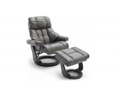 JUSTyou Carnegie Sillón Gris Negro