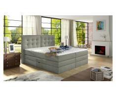 JUSTyou Fendy Cama Box Spring Gris 160x200