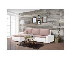 JUSTyou Edolie Sofa esquinero Blanco Rosa