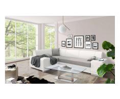 JUSTyou Alvy Sofa esquinero Blanco Gris