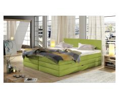 JUSTyou Emma Cama Verde Cuero sintético 180x200