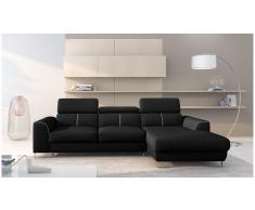 JUSTyou Adelia Sofa esquinero Negro