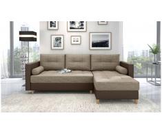 JUSTyou Nana Sofa esquinero Marron Cuero sintetico