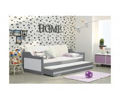 JUSTyou Tore Cama funcional Grafito Blanco