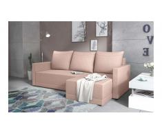 JUSTyou Tanita Sofa esquinero Rosa Tejido estructurado