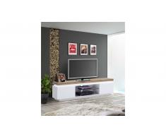 JUSTyou Beatrice I Mueble TV Blanco mate | Roble