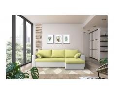 JUSTyou Anelis Sofa esquinero Blanco Amarillo