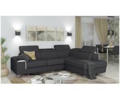 JUSTyou Caio Sofá esquina Gris Tejido estructurado