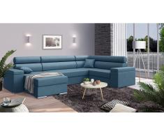JUSTyou Coretta Conjunto de Sofa esquinero Azul