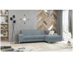 JUSTyou Lino Sofá esquina Azul Tejido estructurado