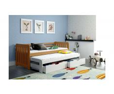 JUSTyou Briko Cama funcional Aliso Blanco 90x188 cm