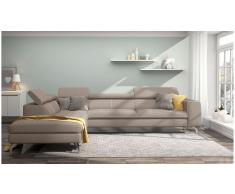 JUSTyou Alda Sofa esquinero Marron Tejido estructurado