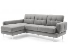 JUSTyou Chayma Sofá esquinero Estructura Gris