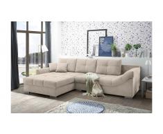 JUSTyou Oklahoma Sofá esquinero Crema