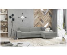 JUSTyou Lino Sofá esquina Gris Velour