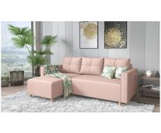 JUSTyou Livenza Sofá Rosa Tejido estructurado