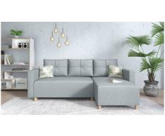 JUSTyou Lamone Sofá esquinero Gris Tejido estructurado