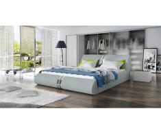 JUSTyou Callisto Cama tapizada Gris 140x200