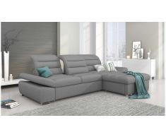 JUSTyou Helia Sofa esquinero Gris Tejido estructurado