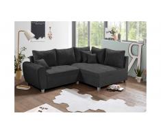 JUSTyou Des Moines II Sofa esquinero Negro