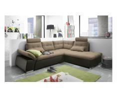 JUSTyou Missouri Sofá esquinero Marrón